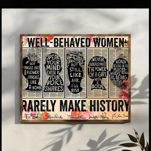 Other - Inspirational Women's Quote Wall Art - Unframed